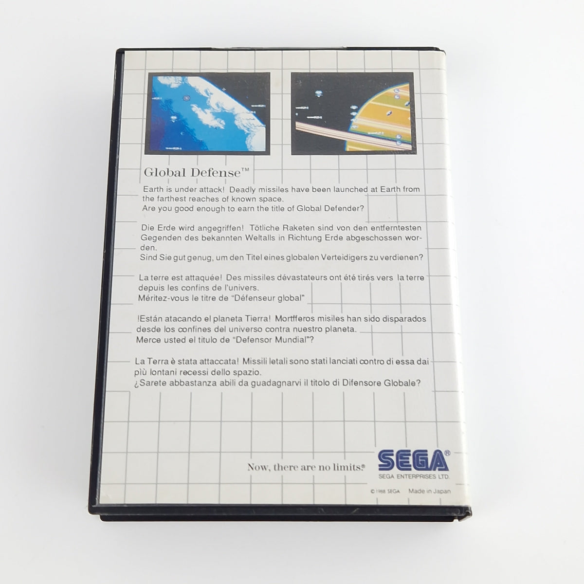 Sega Master System Spiel – Global Defense OVP PAL