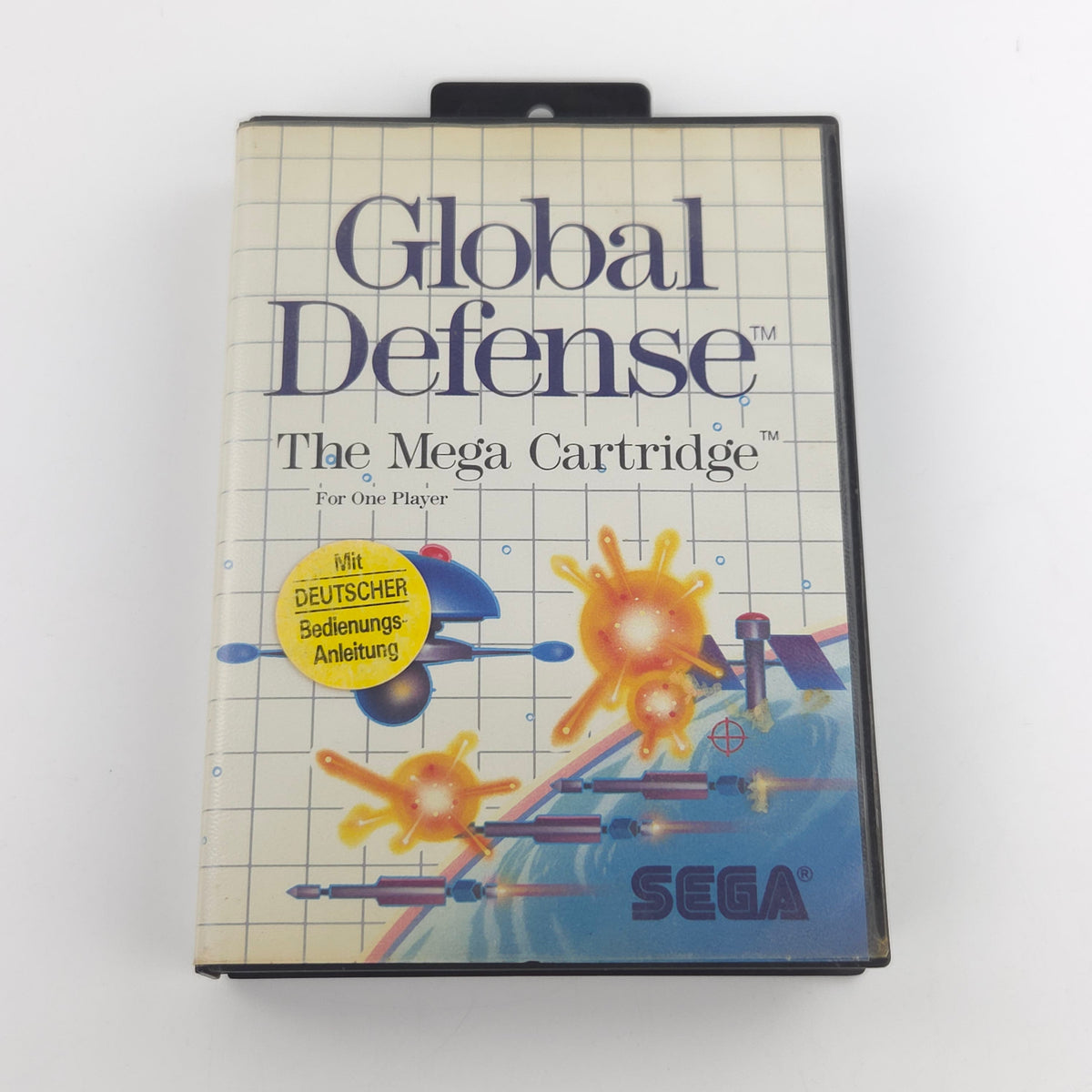 Sega Master System Spiel Global Defense OVP PAL 1988