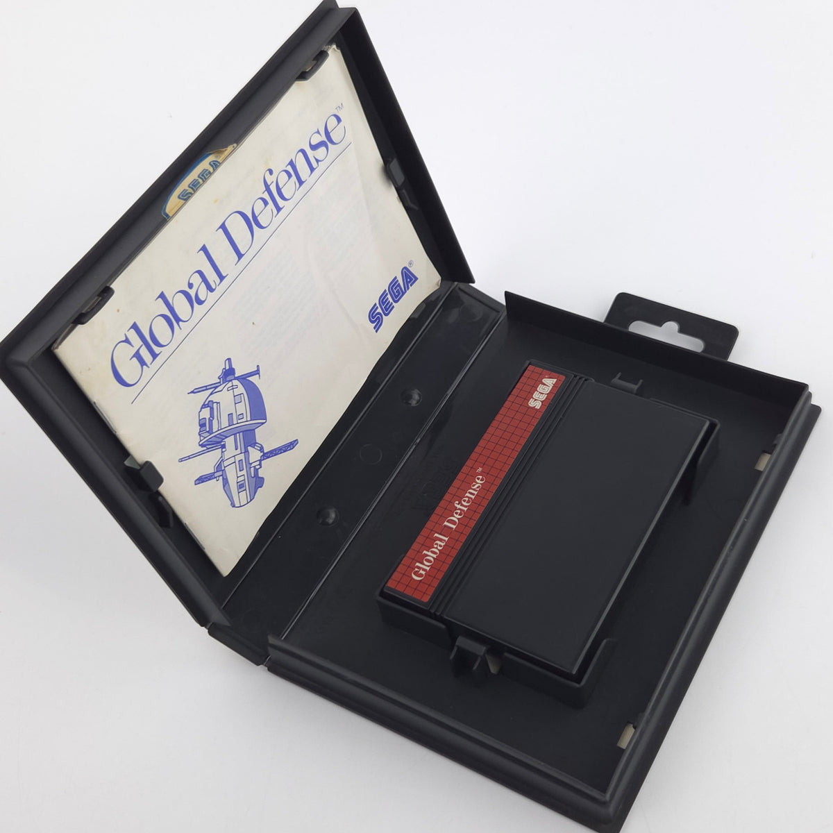 Sega Master System Spiel Global Defense OVP PAL 1988