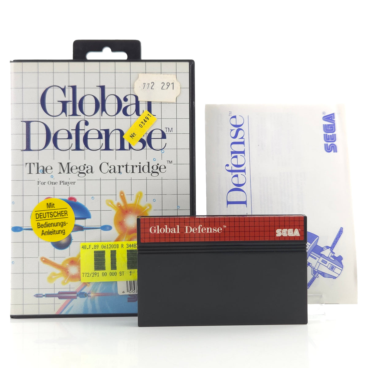 Sega Master System Spiel Global Defense MS OVP PAL EUR