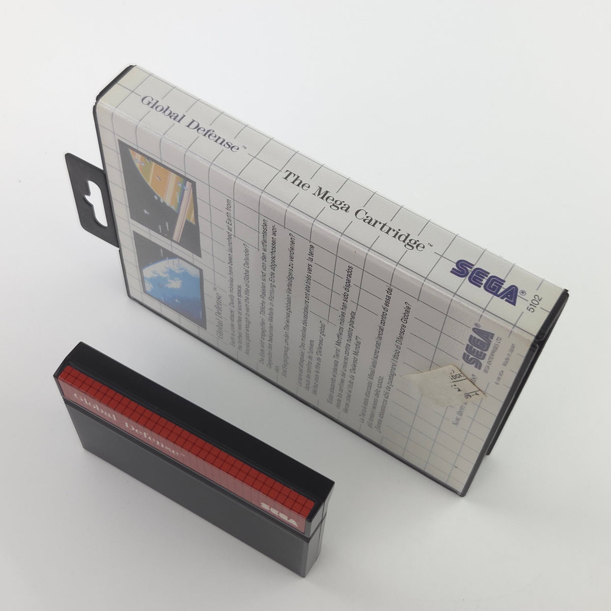 Sega Master System Spiel Global Defense MS OVP PAL EUR