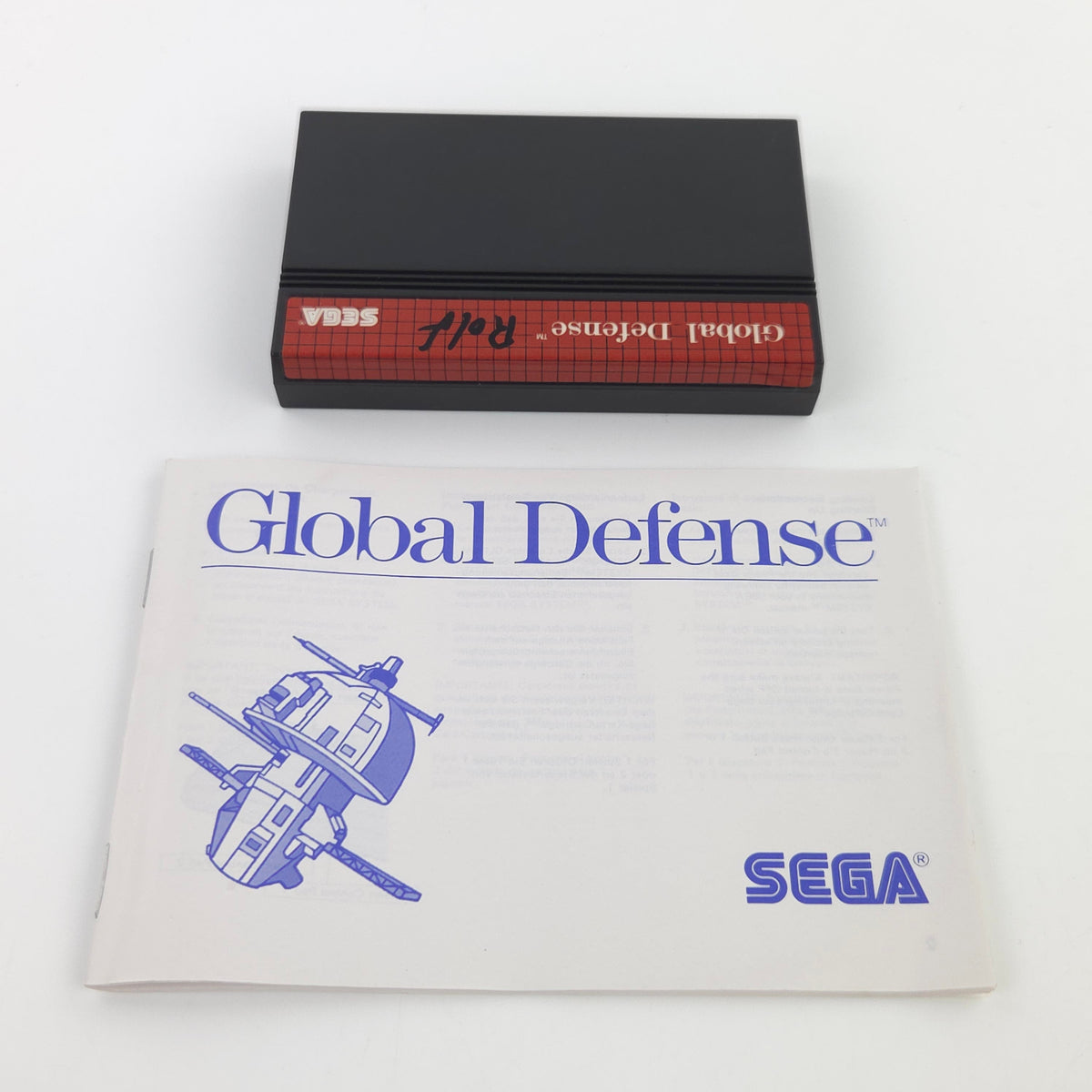 Sega Master System Spiel Global Defense OVP PAL 1988