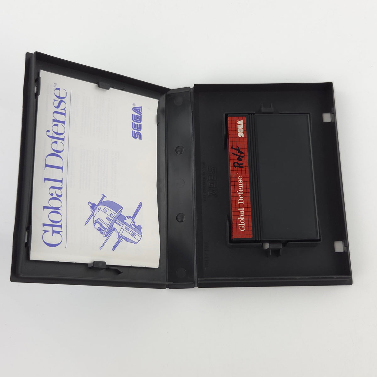 Sega Master System Spiel Global Defense OVP PAL 1988