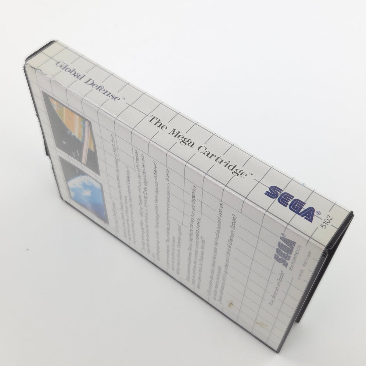 Sega Master System Spiel Global Defense OVP PAL 1988