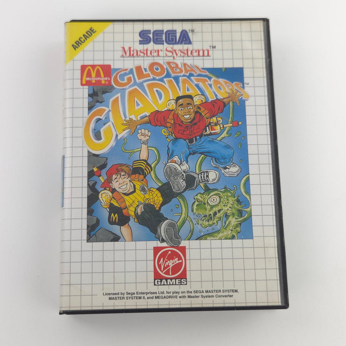 Master System Spiel Global Gladiators OVP PAL EUR Modul