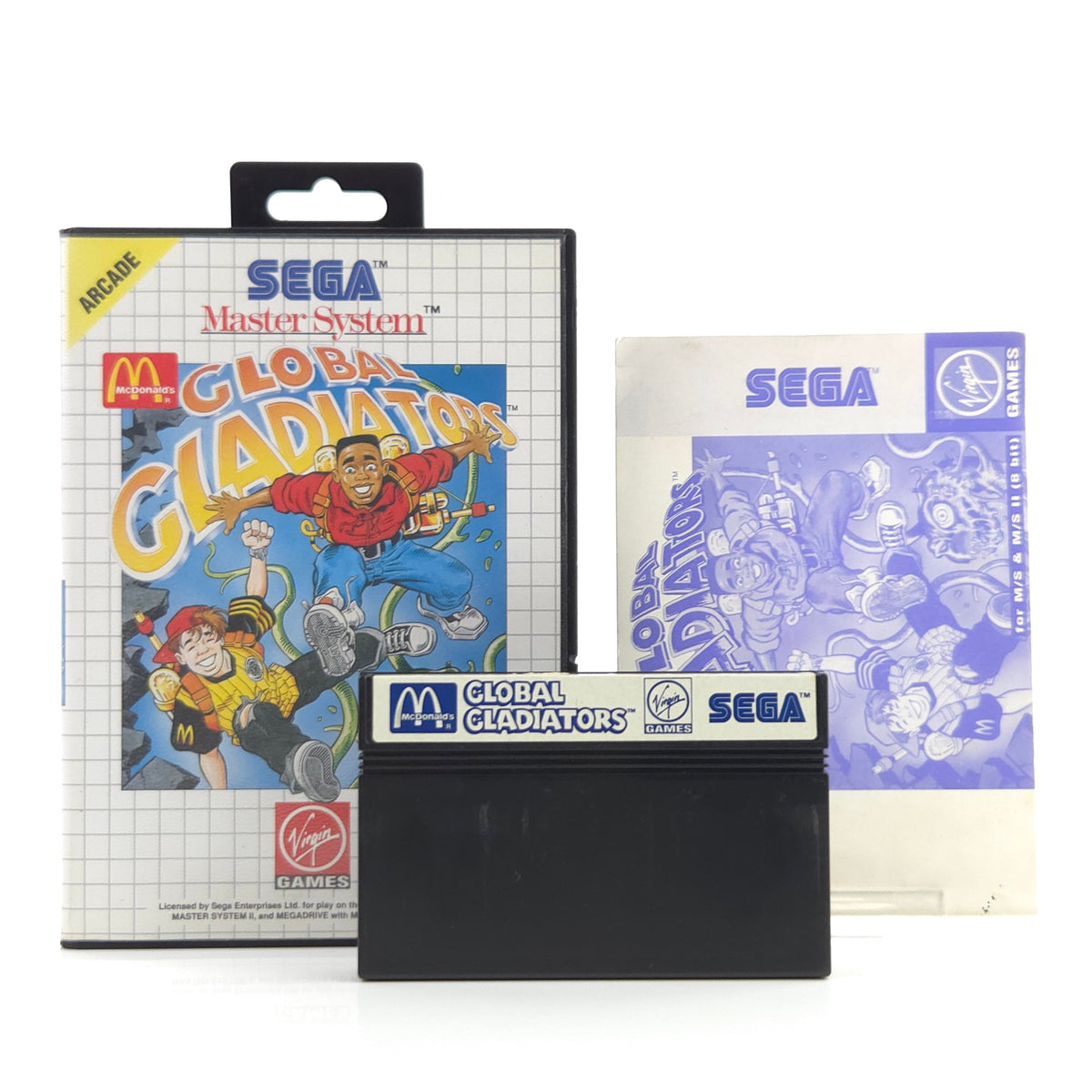 Sega Master System Spiel Global Gladiators OVP PAL