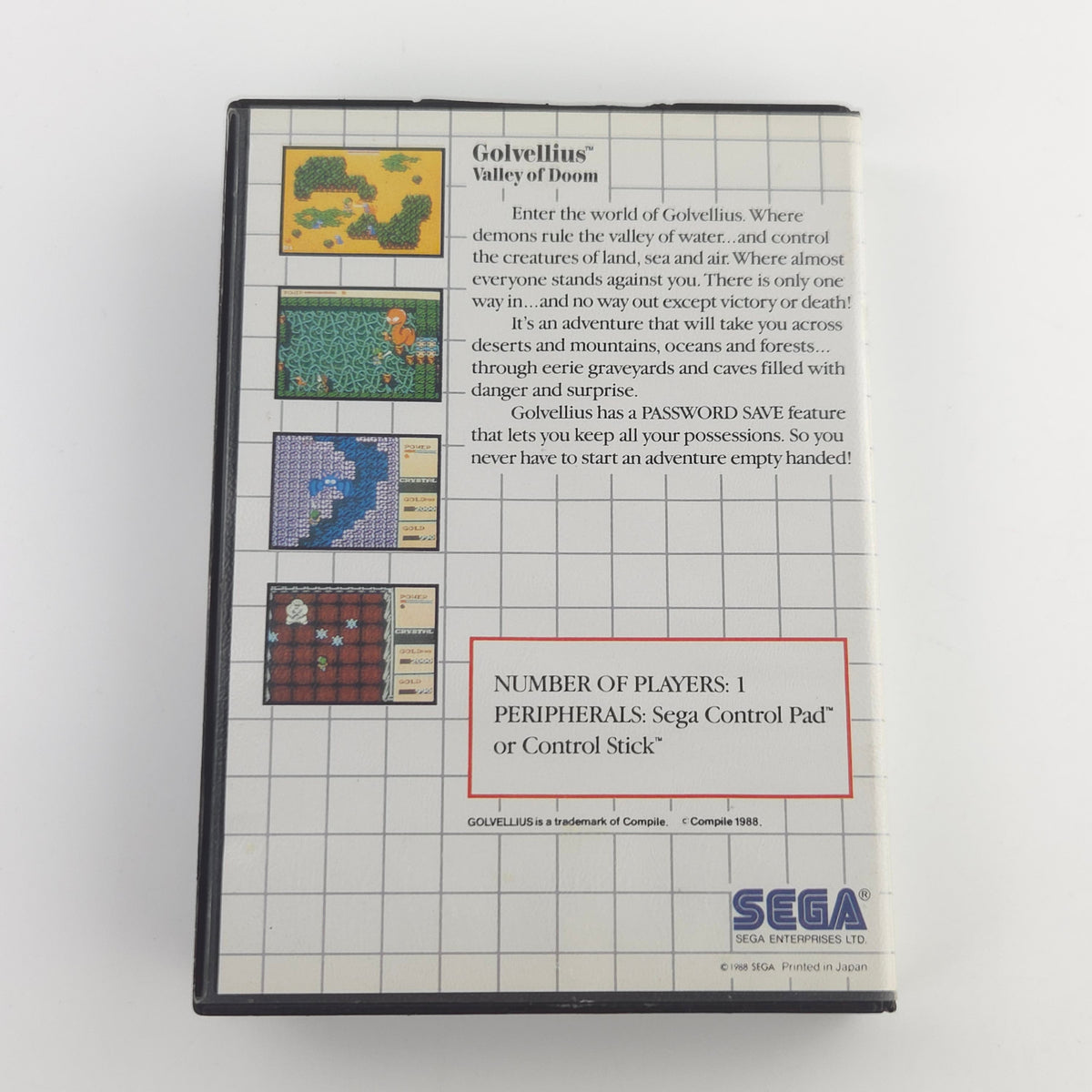 Sega Master System Spiel Golvellius Valley of Doom OVP PAL