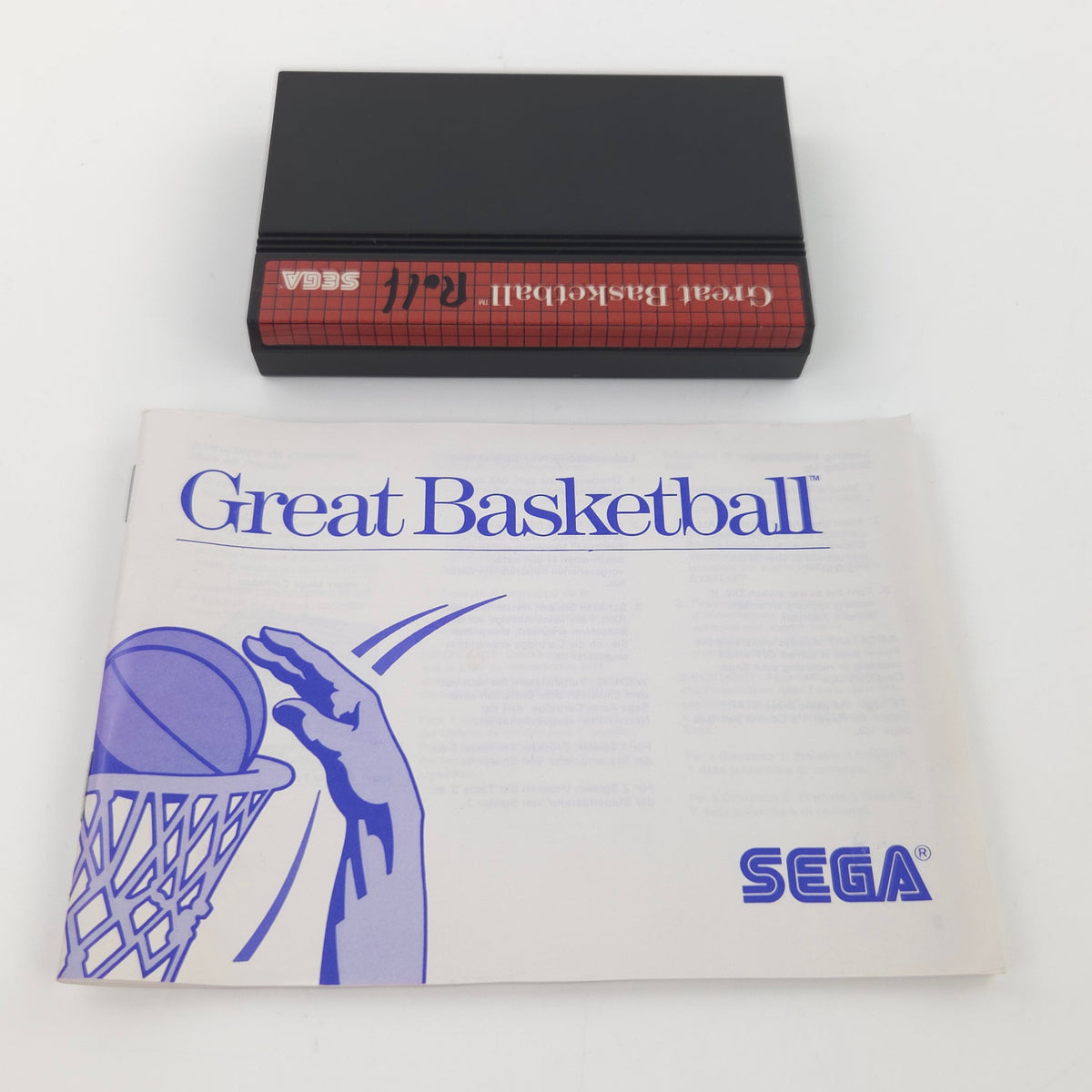 Sega Master System Spiel Great Basketball OVP PAL EUR