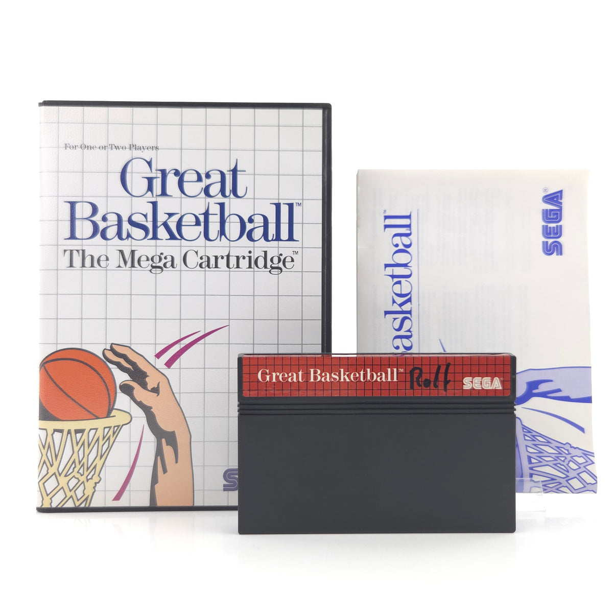 Sega Master System Spiel Great Basketball OVP PAL EUR