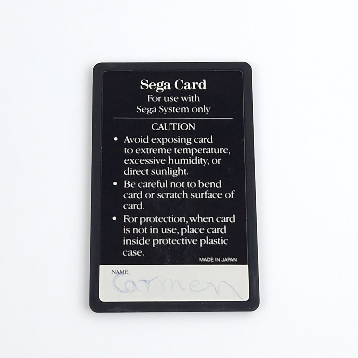 Sega Master System Spiel – Hang On Sega Card PAL Modul