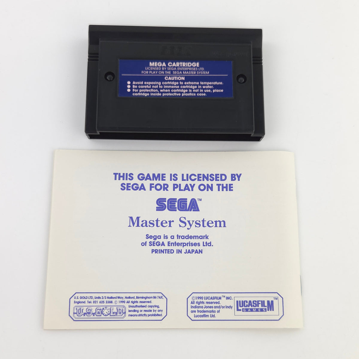 Sega Master System Spiel Indiana Jones Last Crusade PAL