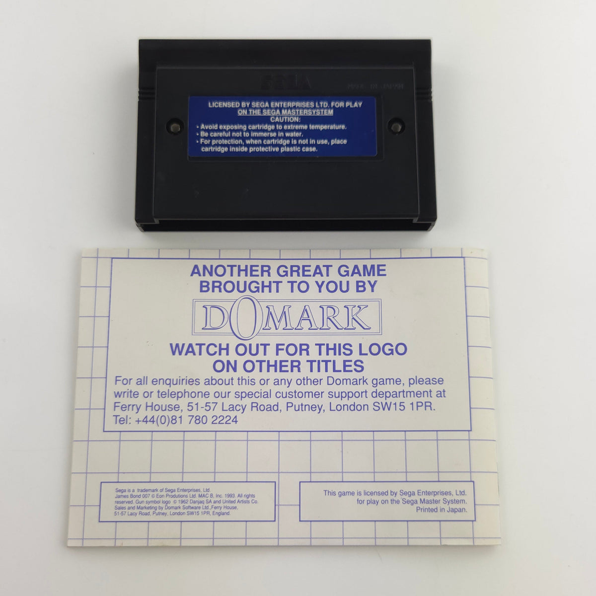 Sega Master System Spiel – James Pond 007 The Duel OVP PAL