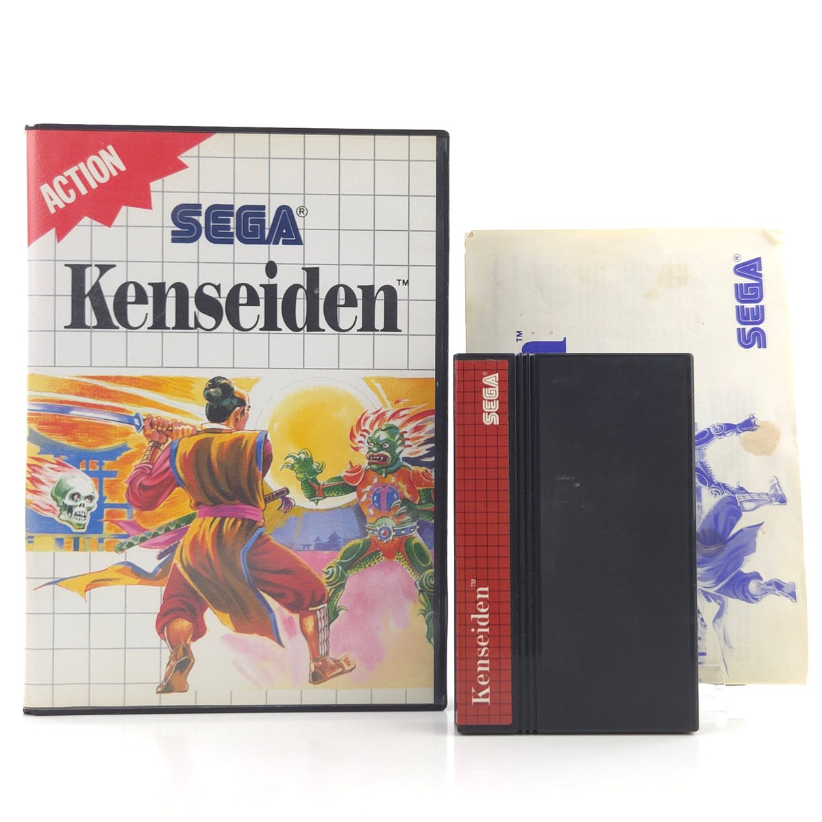 Sega Master System Spiel Kenseiden OVP PAL 1988 Modul