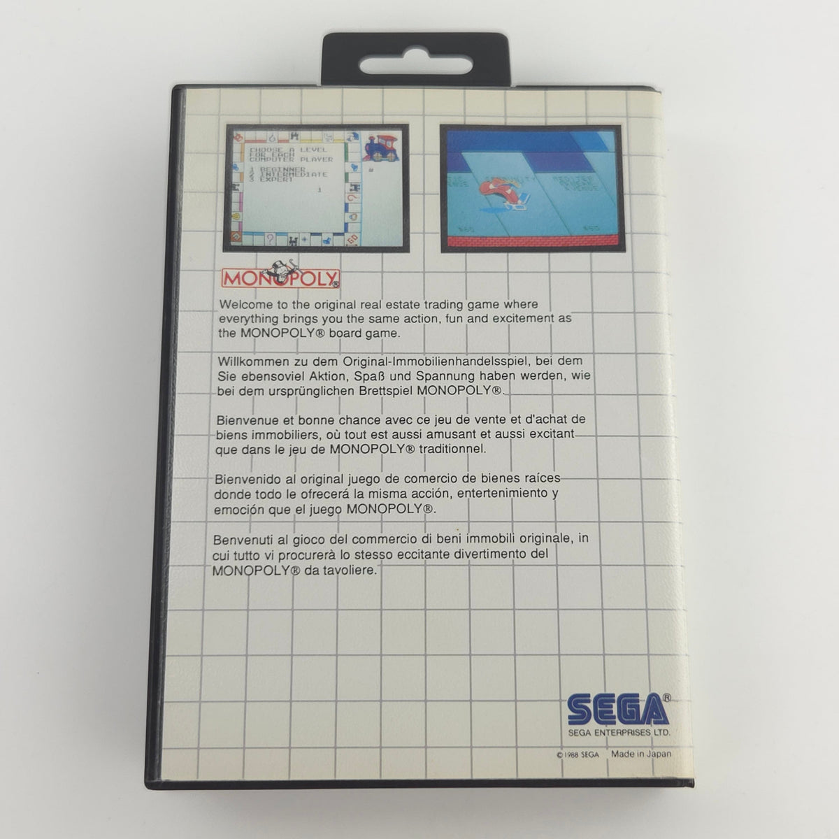 Sega Master System Spiel Monopoly MS Modul OVP PAL EUR