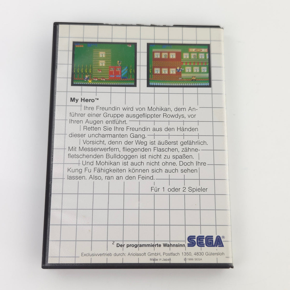 Master System Spiel My Hero The Sega Card MS OVP PAL