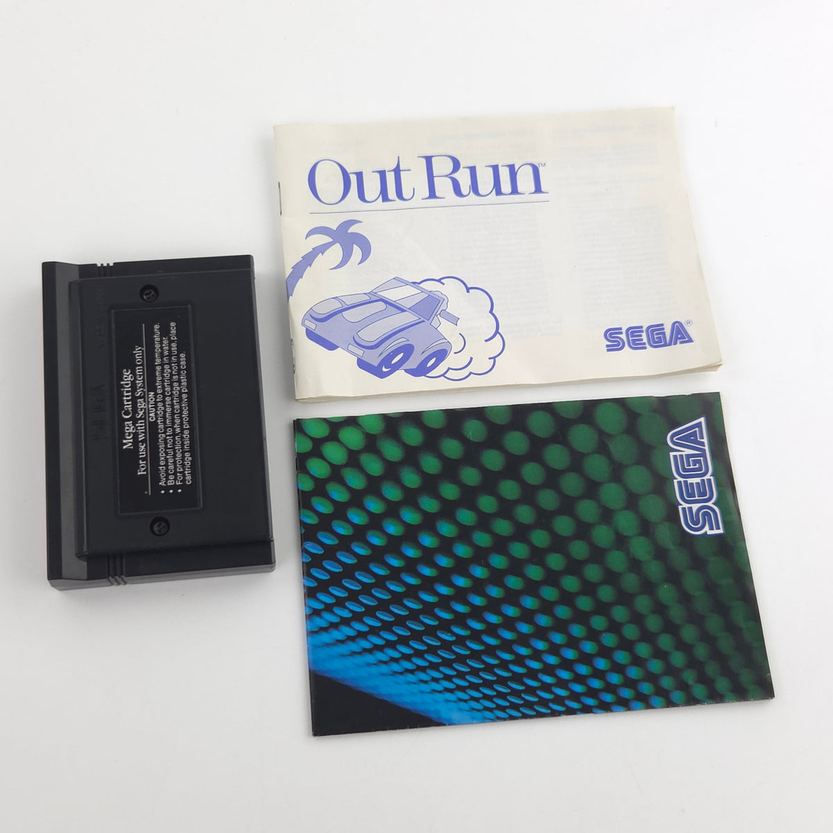 Sega Master System Spiel Out Run Modul Anleitung OVP PAL