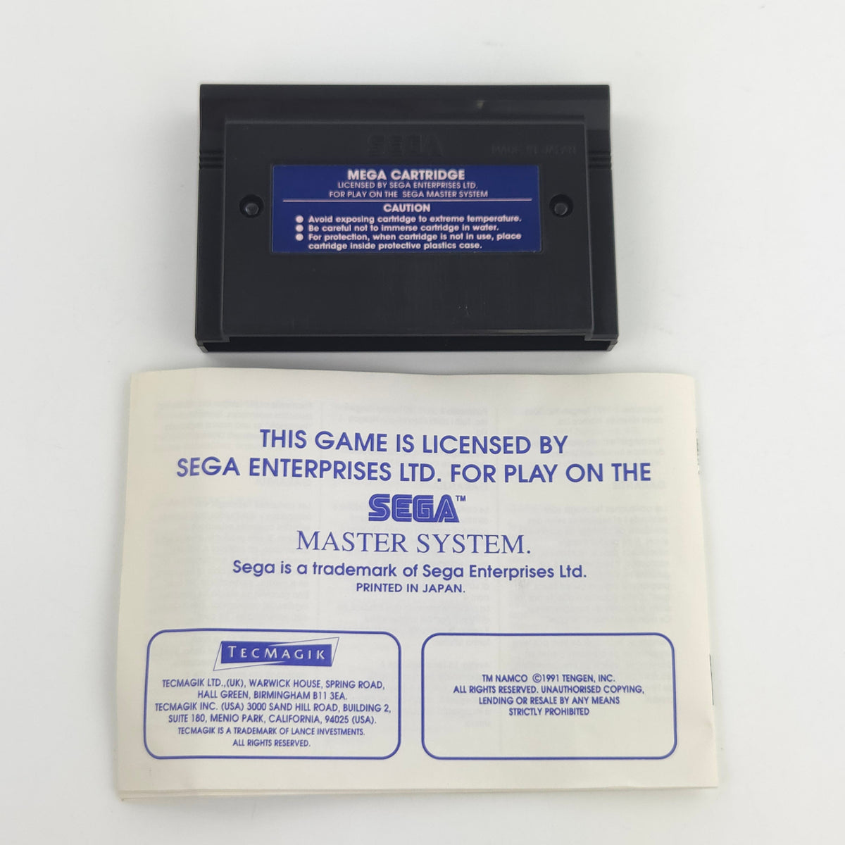 Master System Spiel Pac-Mania MS OVP CIB PAL Tecmahik