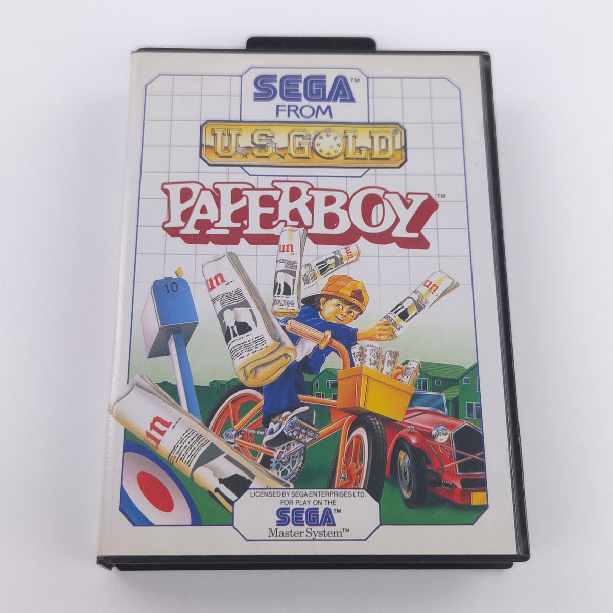 Sega Master System Spiel Paperboy Modul Anleitung OVP PAL
