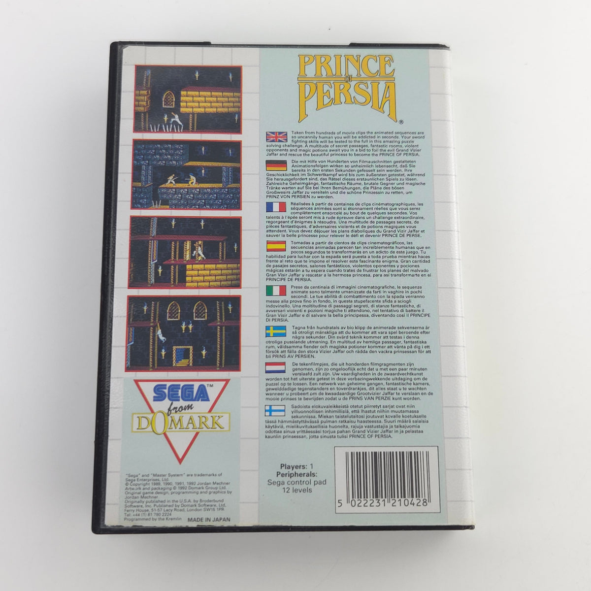 Sega Master System Spiel Prince of Persia OVP PAL EUR