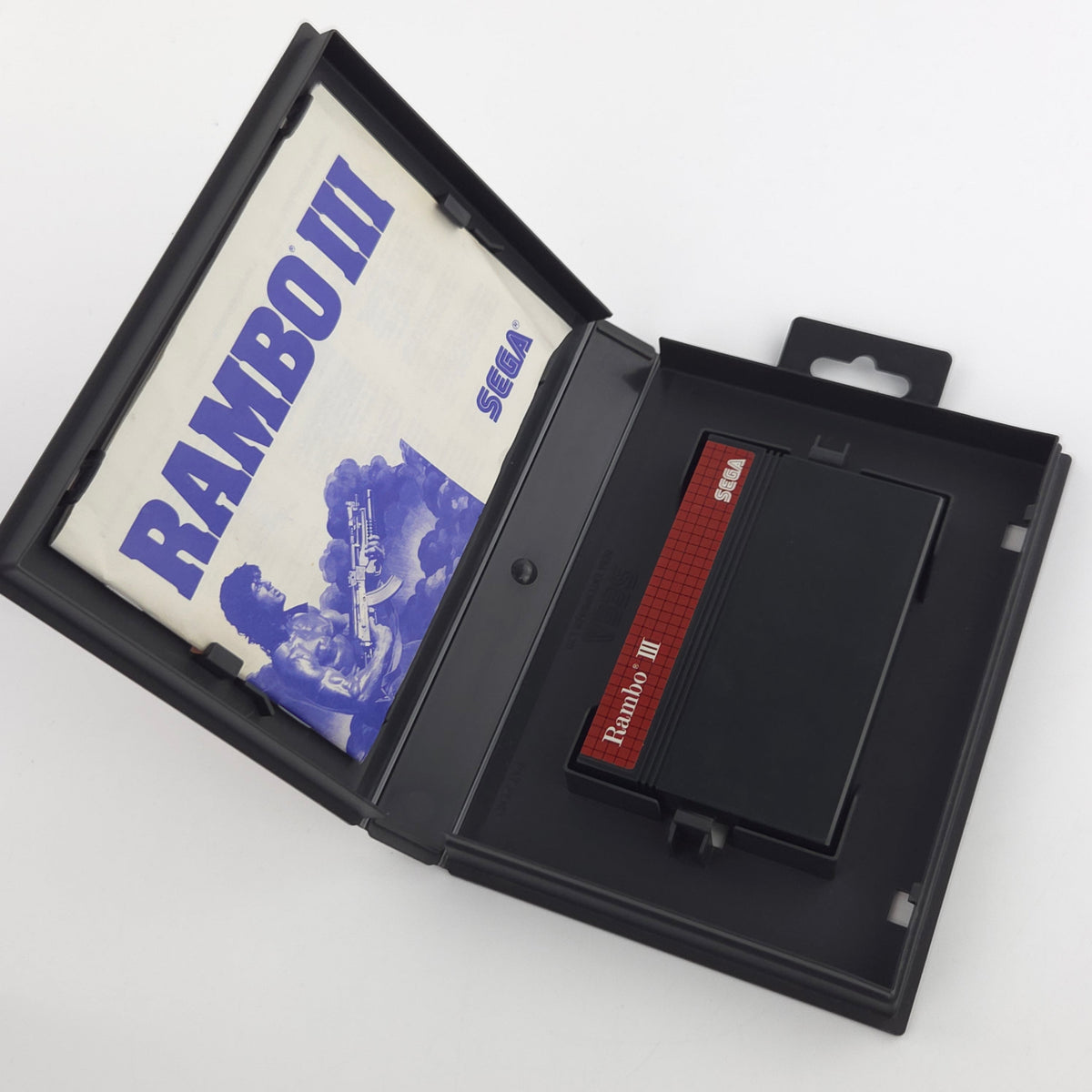 Sega Master System Spiel Rambo III Modul Anleitung OVP PAL