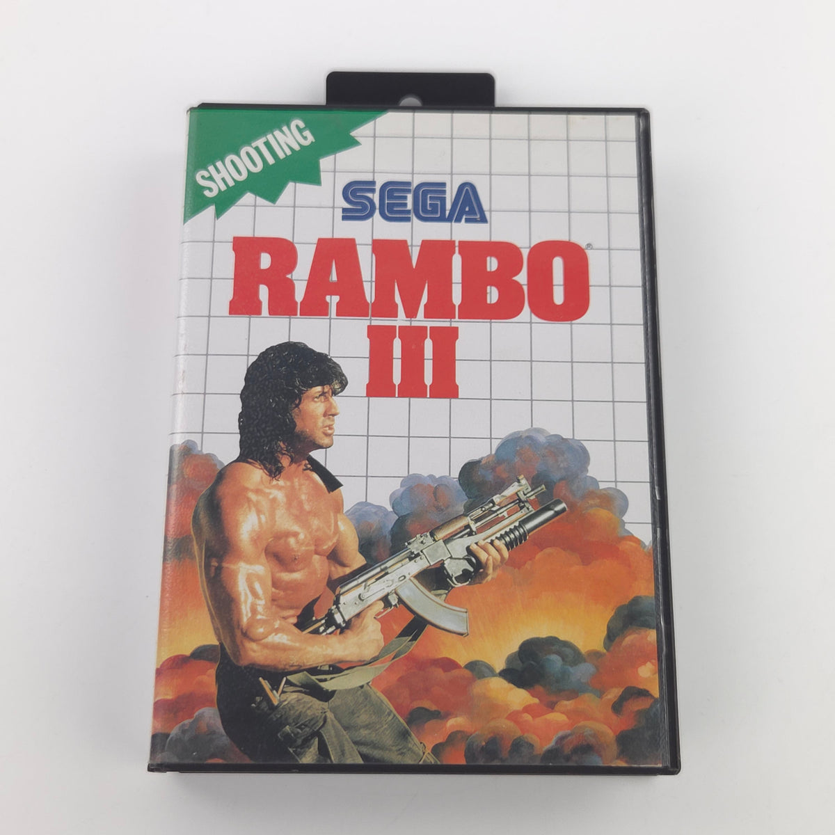 Sega Master System Spiel Rambo III Modul Anleitung OVP PAL
