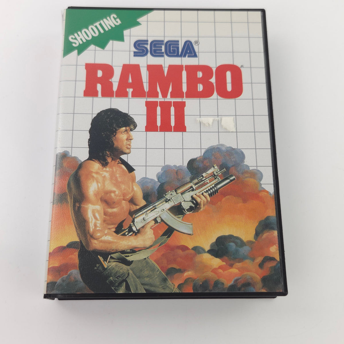 Sega Master System Spiel Rambo III MS Modul Anleitung OVP