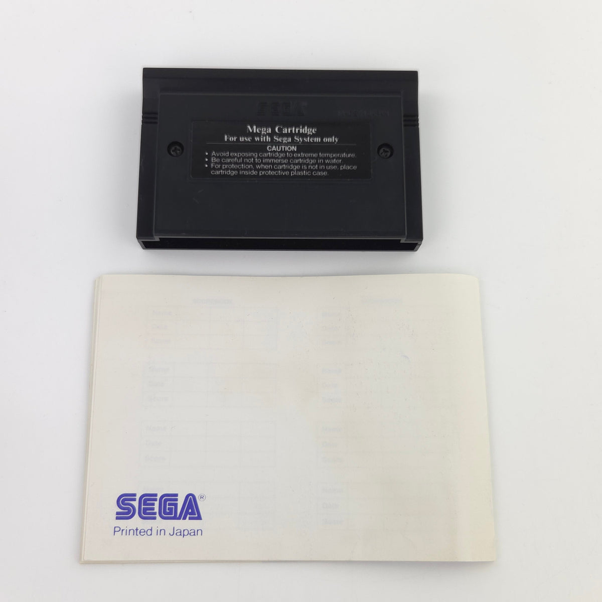 Sega Master System Spiel Rambo III MS Modul Anleitung OVP