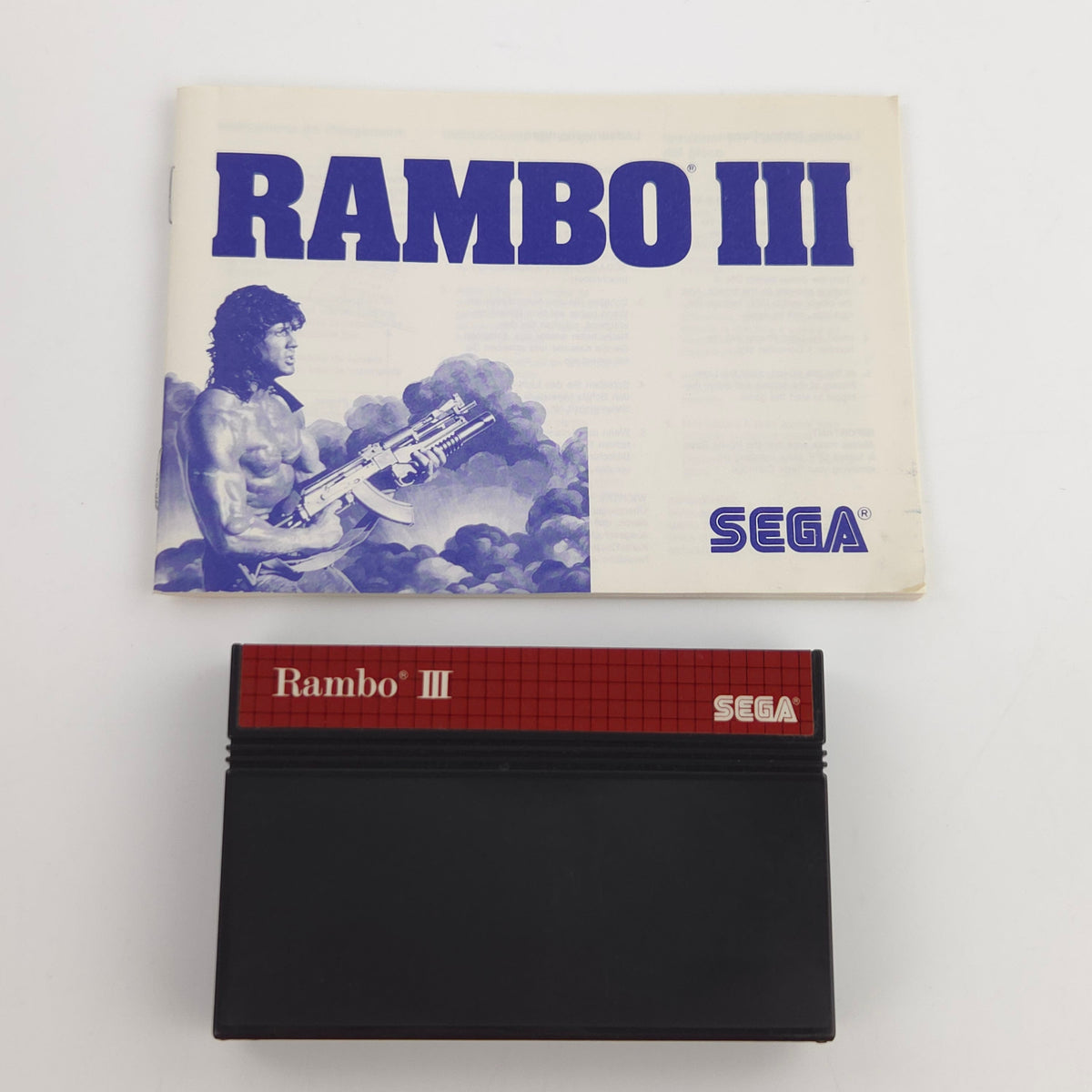 Sega Master System Spiel Rambo III MS Modul OVP PAL EUR