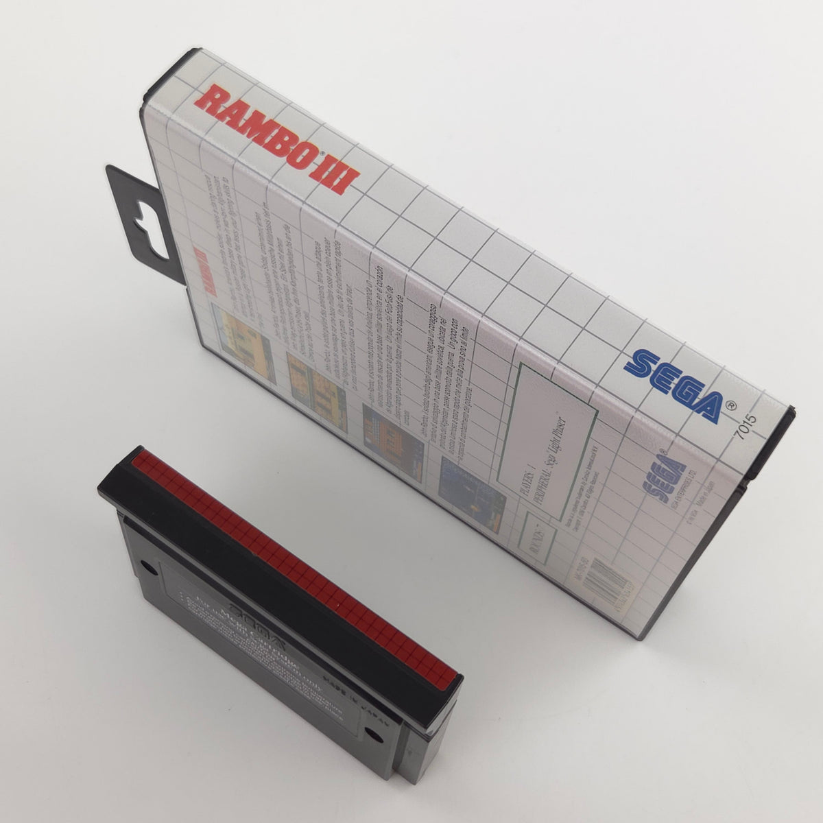 Sega Master System Spiel Rambo III MS Modul OVP PAL EUR