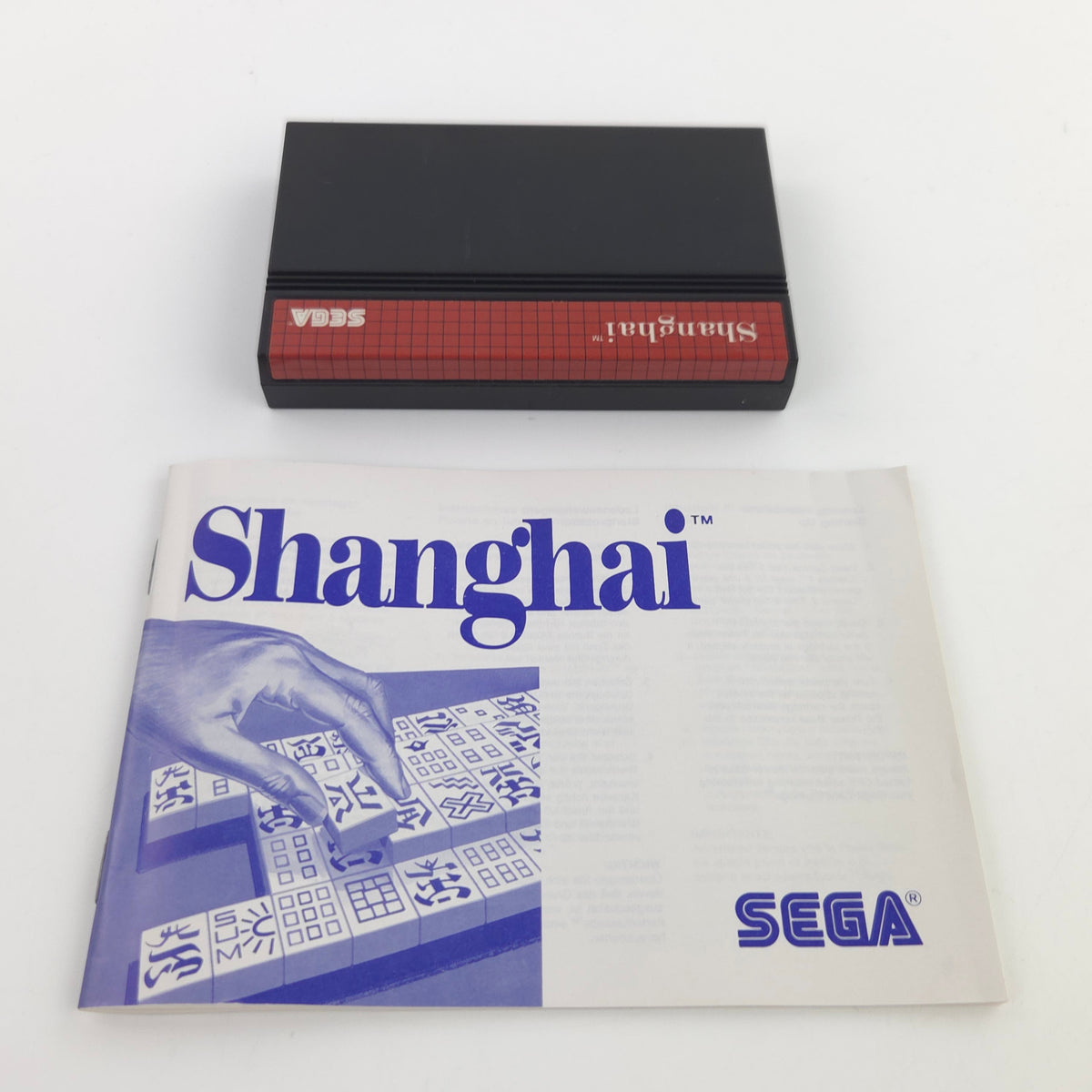 Master System Spiel Shanghai MS Modul Anleitung OVP PAL