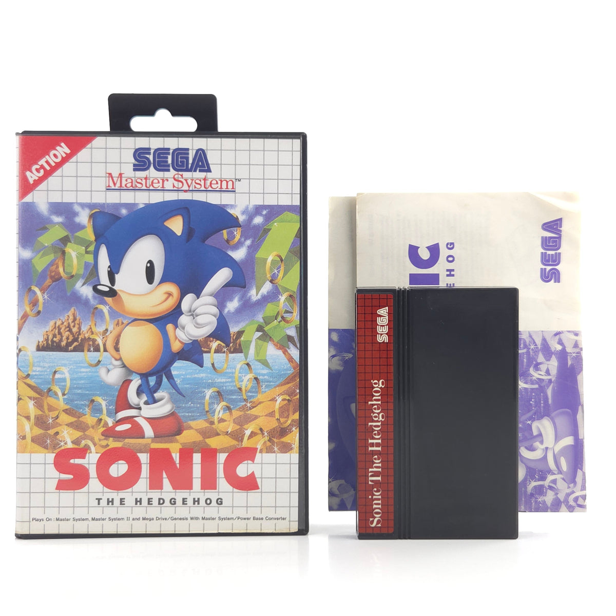 Sega Master System Spiel Sonic The Hedgehog OVP PAL EUR