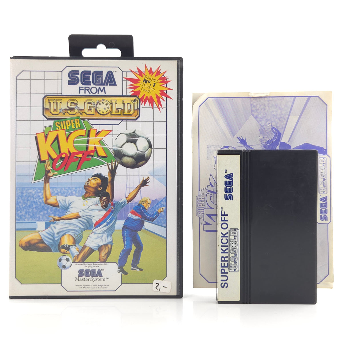 Sega Master System Spiel Super Kick Off OVP PAL EUR