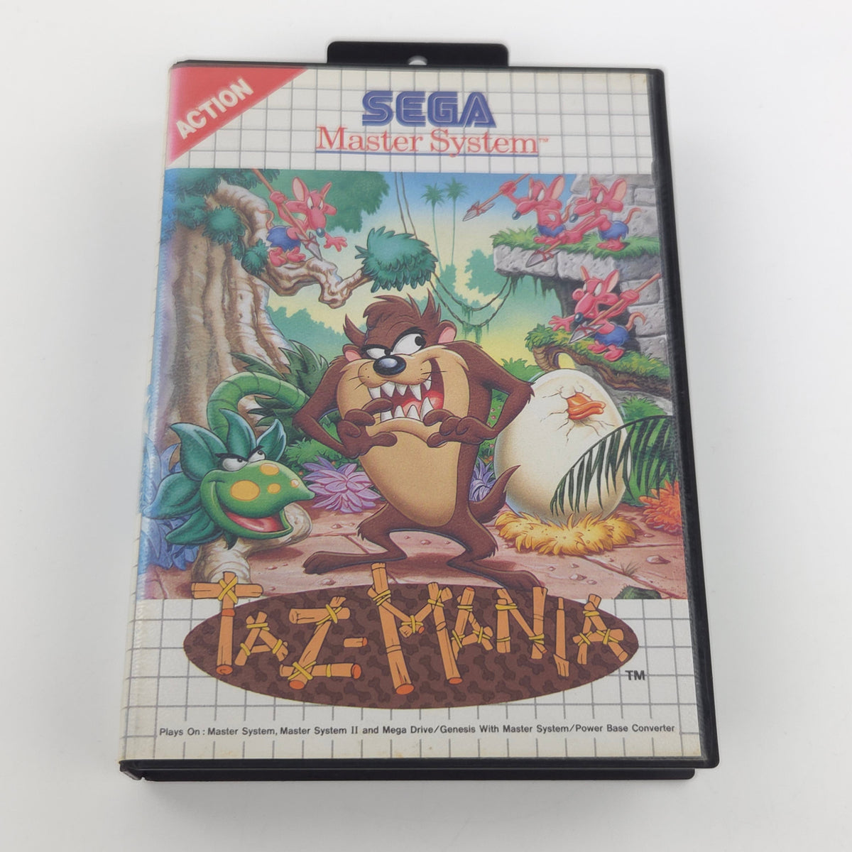 Sega Master System Spiel Taz-Mania Modul Anleitung OVP