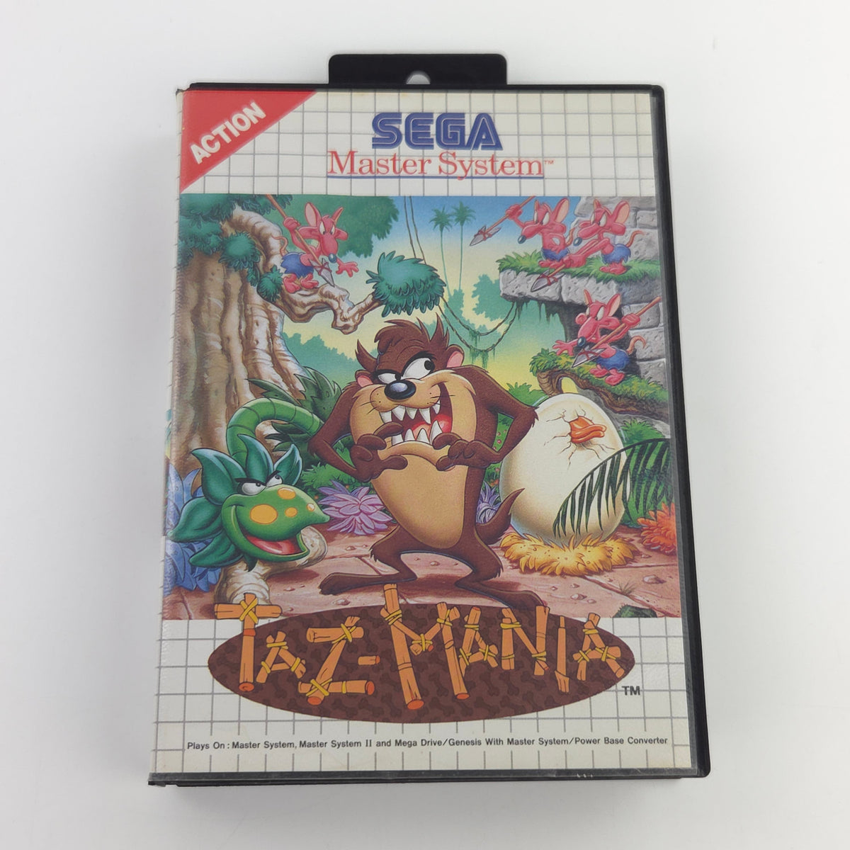 Sega Master System Spiel Taz-Mania Modul Anleitung OVP