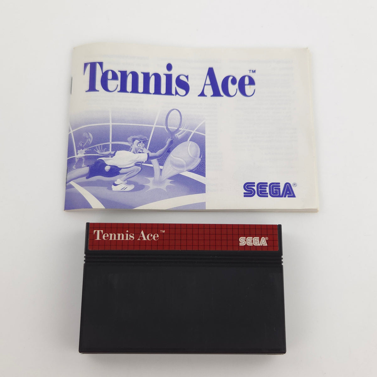Sega Master System Spiel Tennis Ace MS Komplett PAL OVP