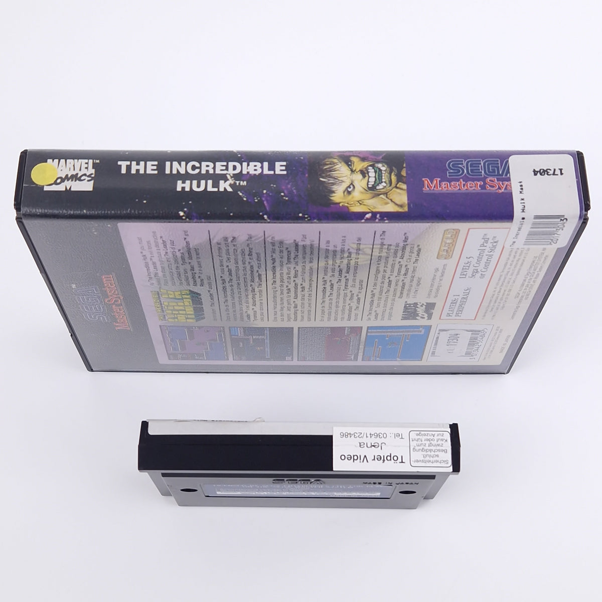 Sega Master System Spiel – The Incredible Hulk OVP PAL