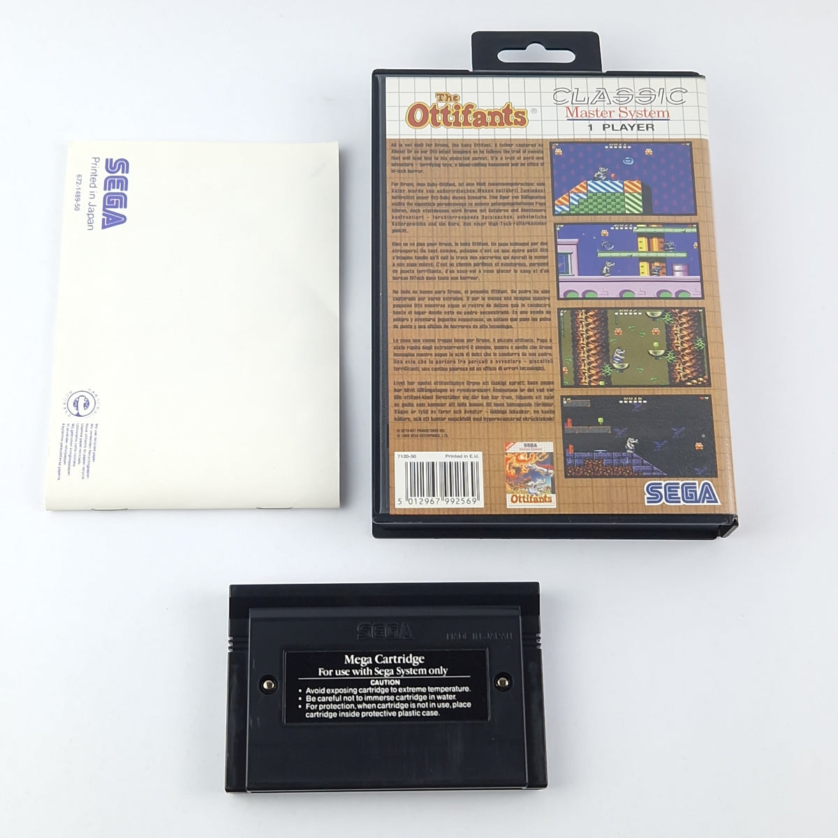 Sega Master System Spiel – The Ottifants OVP PAL Modul