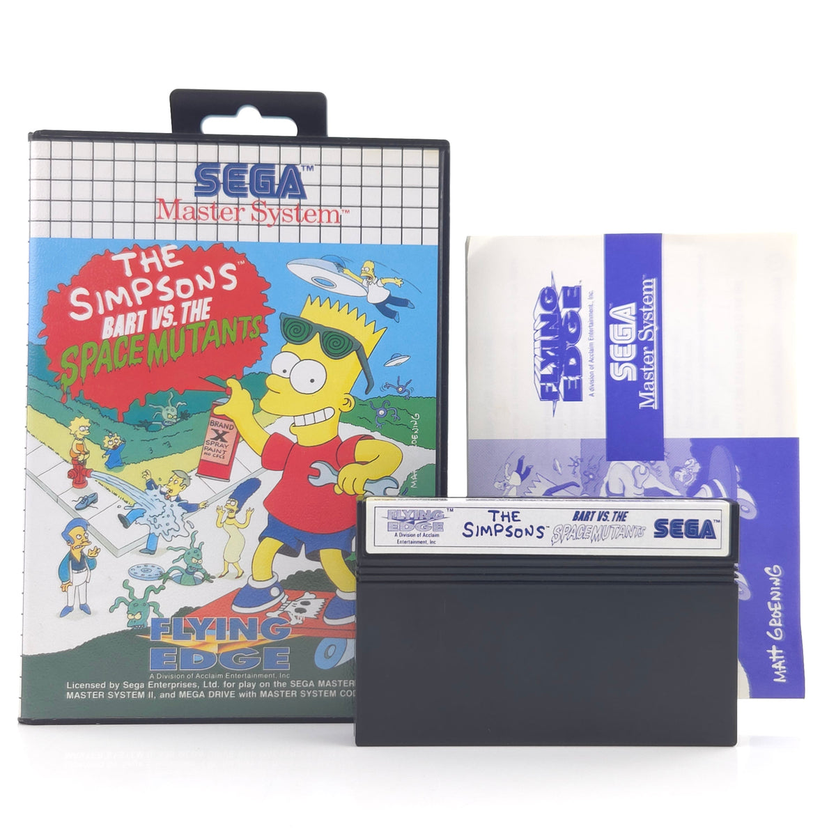 Sega Master System Spiel Bart VS. Space Mutants PAL