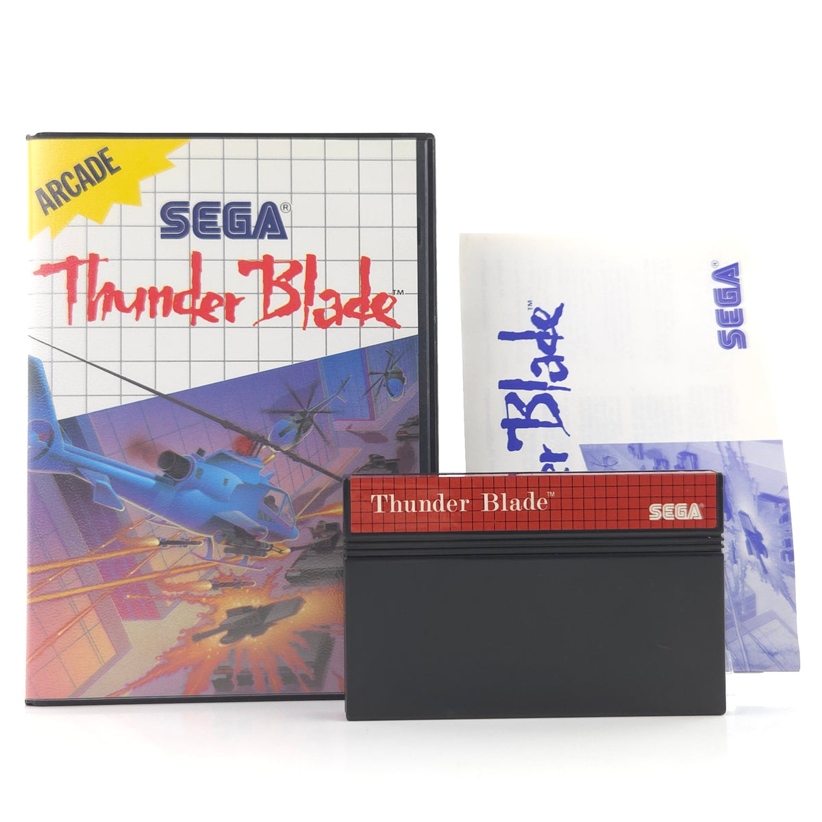 Master System Spiel Thunder Blade MS OVP PAL EUR 1988