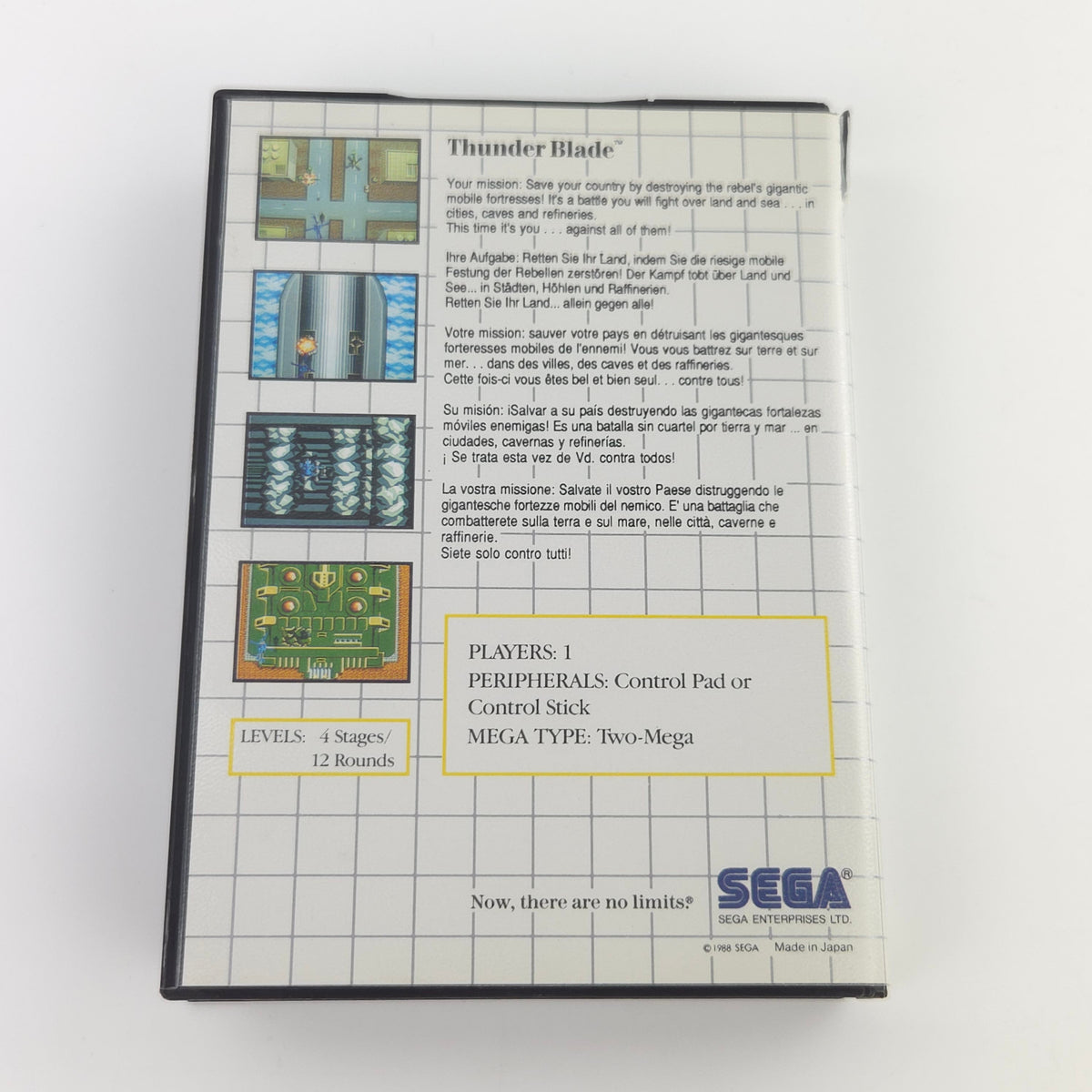 Master System Spiel Thunder Blade MS OVP PAL EUR 1988