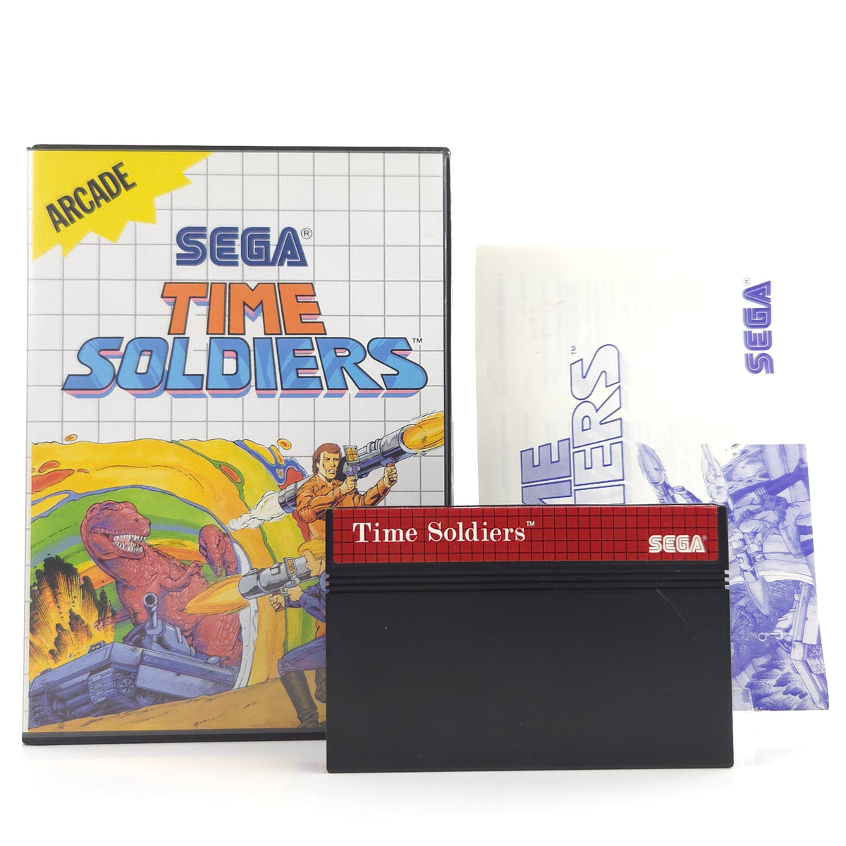 Sega Master System Spiel Time Soldier MS Modul OVP PAL