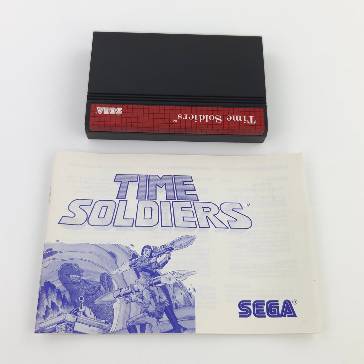 Sega Master System Spiel Time Soldier MS Modul OVP PAL