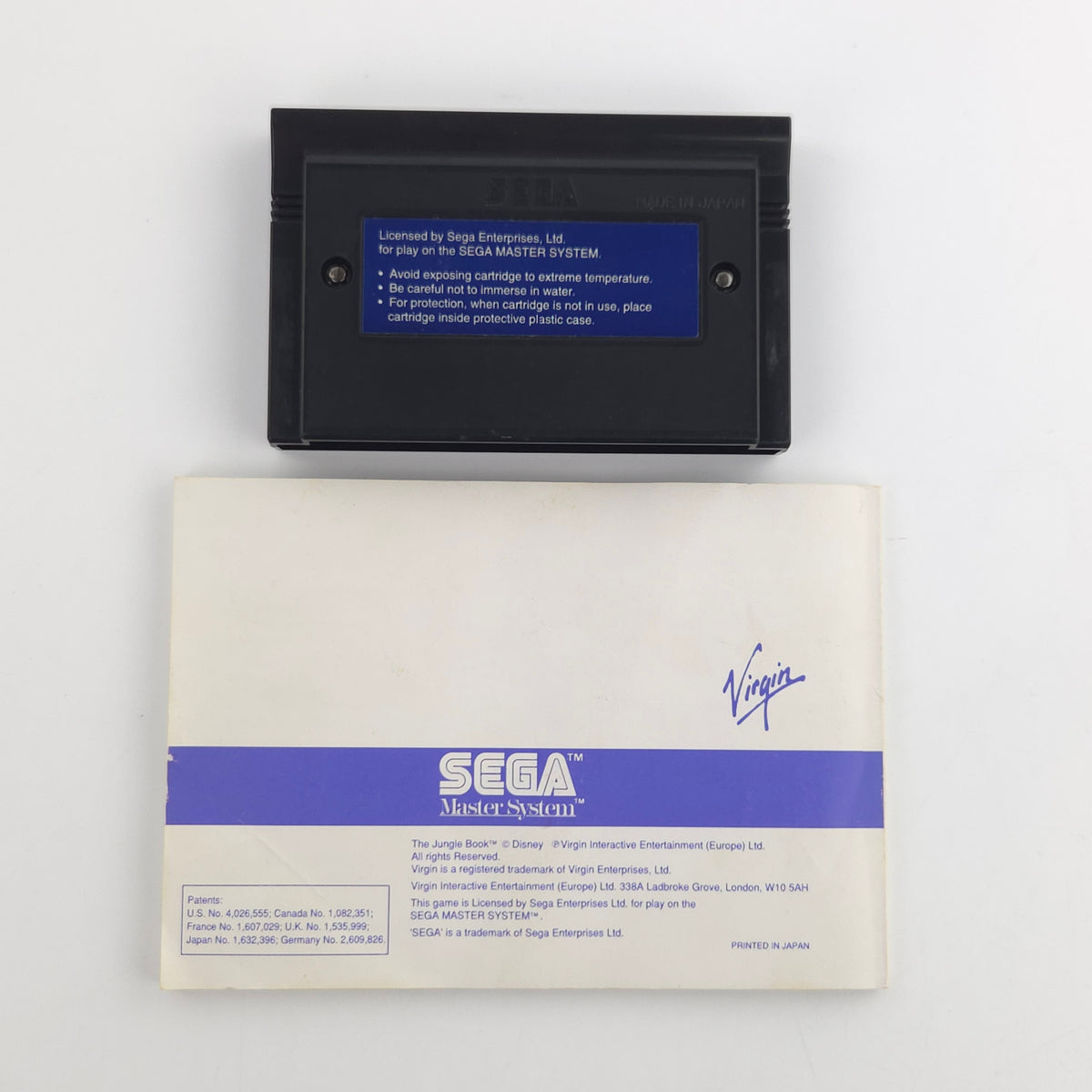 Sega Master System Spiel Das Dschungelbuch OVP PAL EUR