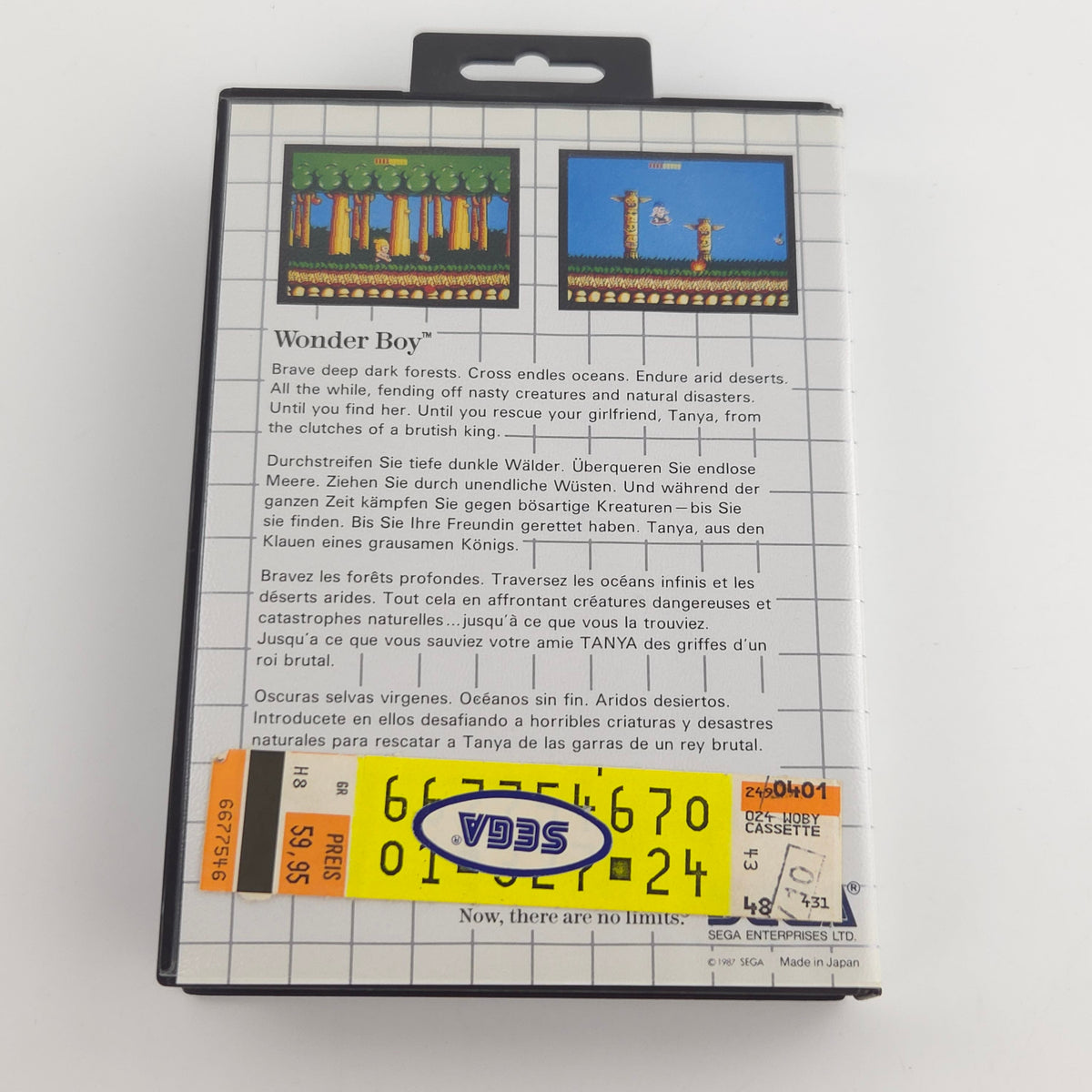 Sega Master System Spiel Wonder Boy MS Modul OVP PAL EUR