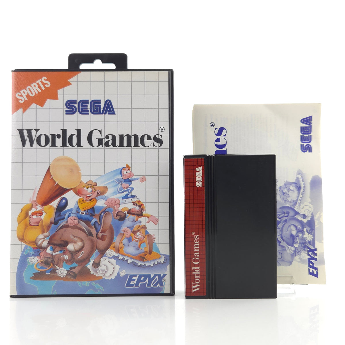 Sega Master System Spiel World Games MS Modul OVP PAL