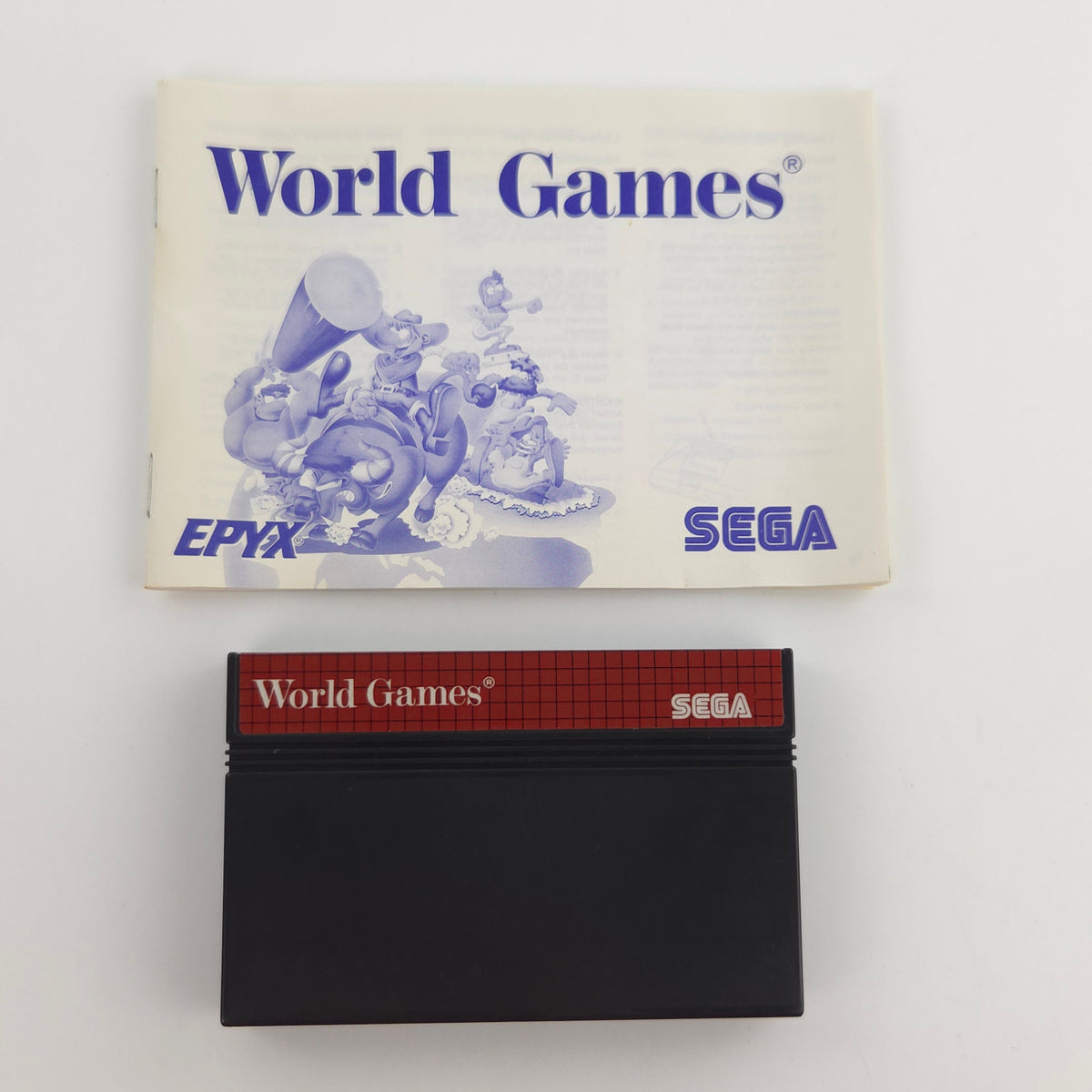 Sega Master System Spiel World Games MS Modul OVP PAL