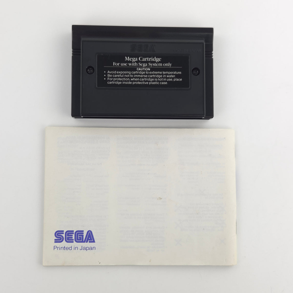Sega Master System Spiel World Soccer Modul Anleitung OVP