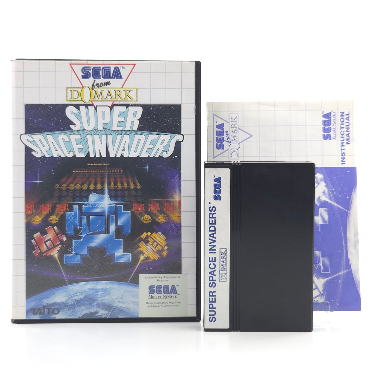 Sega Master System Spiel Super Space Invaders OVP PAL