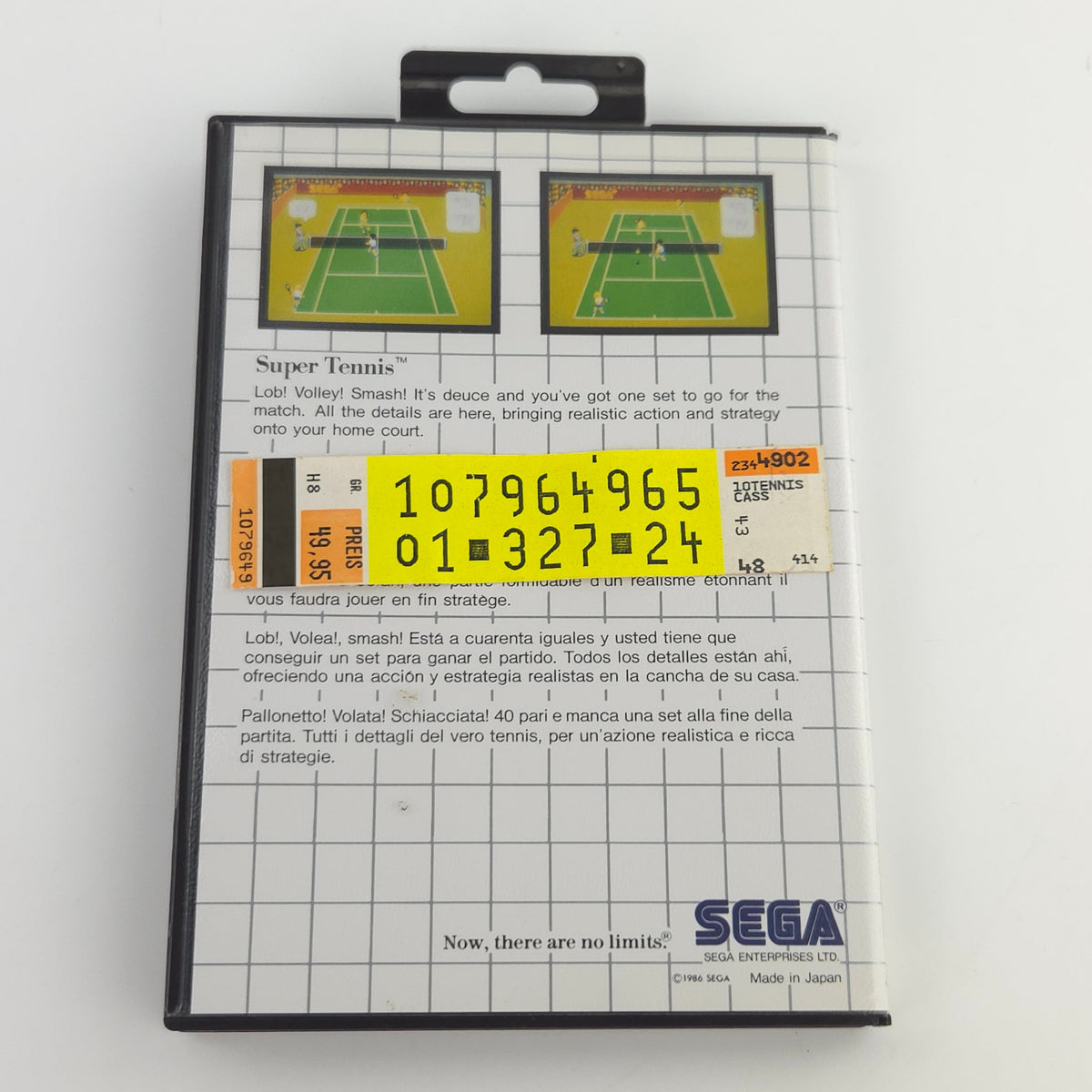 Sega Master System Spiel Super Tennis Card MS OVP PAL EUR