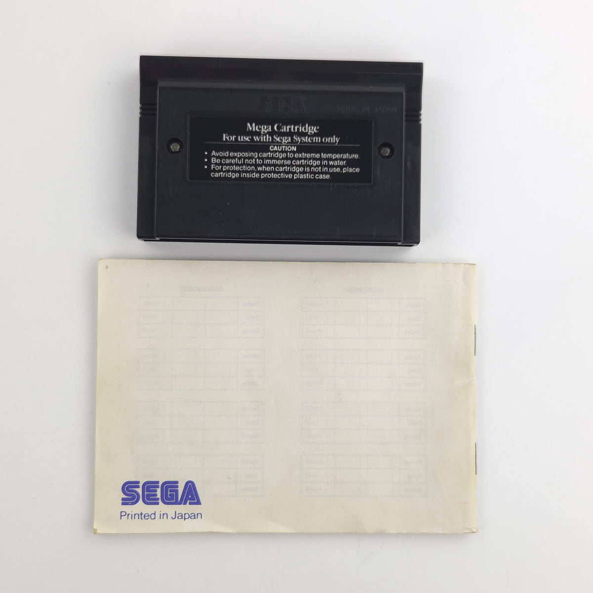 Sega Master System Spiel Chase H.Q. Modul Anleitung OVP